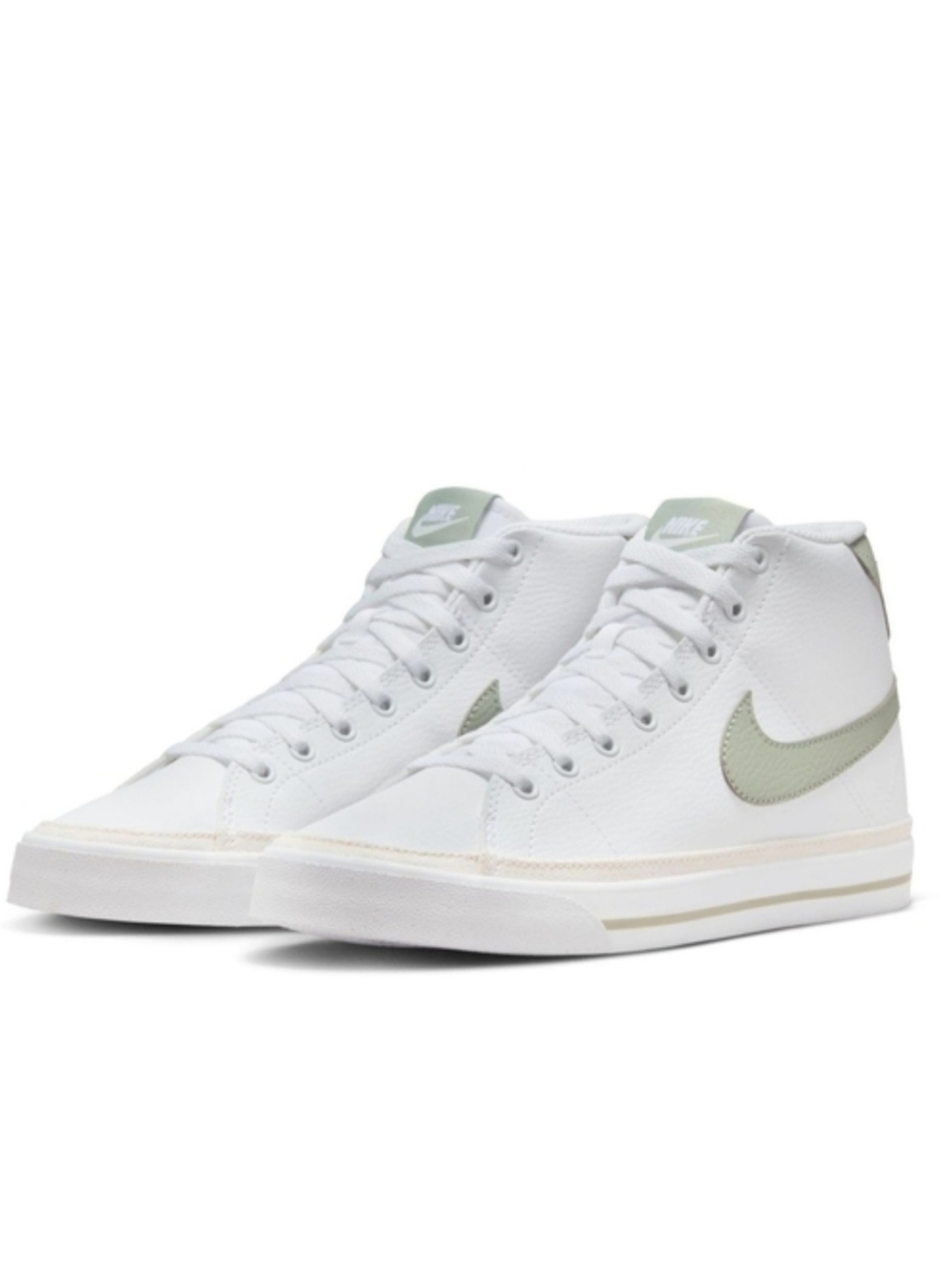 * Nike Women's Court Legacy Mid Next Nature Shoes Sneakers Green/White Sz 10
